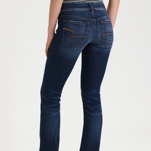 AE Skinny Kick Dark Wash Jeans 360° Super Stretch
